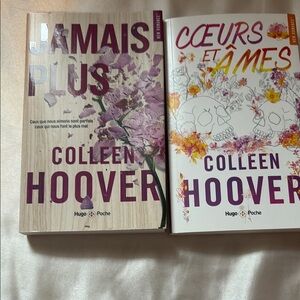 Colleen Hoover Decorative Book Set - Purple and White